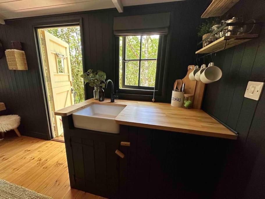 Cornwall Woodland Shepherd'S Hut - Dennis Hut Bodmin Zewnętrze zdjęcie